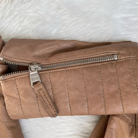 Andrew Marc Brown Leather Jacket - Picture 3 of 5